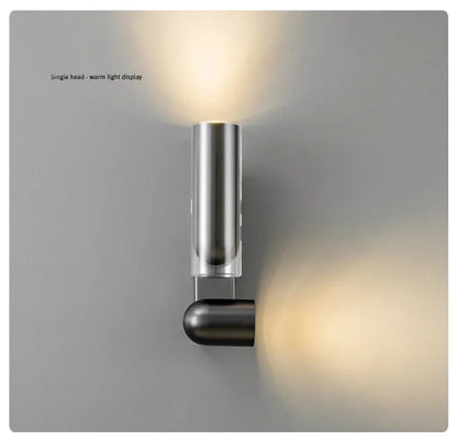 Bauhaus Italian wall lamp Modern minimalist Adjustable angle bedside night light