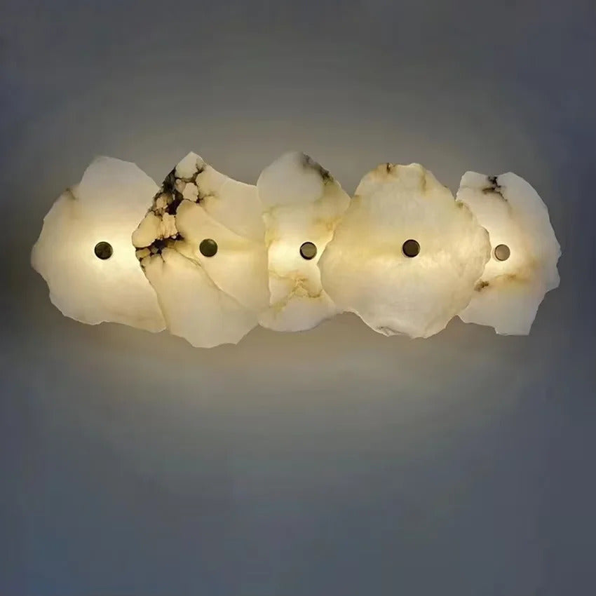 Natural Marble Luxury Wall Lamp Nordic Irregular stone Sconce light