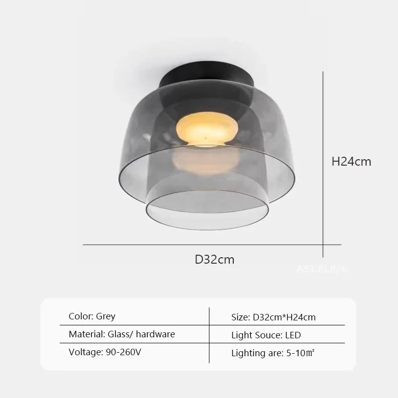 LEVELS Glass Ceiling Lamp Creative Dining Room bedroom decorating Lamps