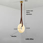 Hot selling high-end living room main light, round all copper leather pendant light, Spanish marble pendant light
