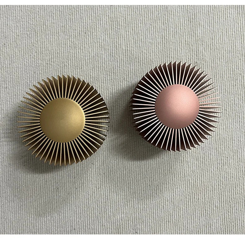 Modern small wall lamp Designer aluminium wall light Black Rose Gold bedroom night sconce