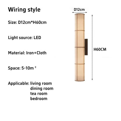 Wabi Sabi Cloth Led Pendant Lamp Designer Fabric Ceiling Chandelier