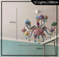 European Children rainbow chandelier Bedroom Princess room kawaii light