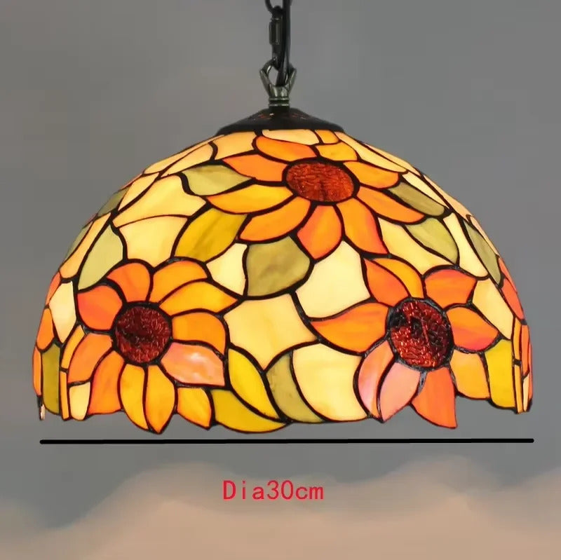 Nordic Tiffany chandelier Kitchen Dining room hallway handmade glass chandelier