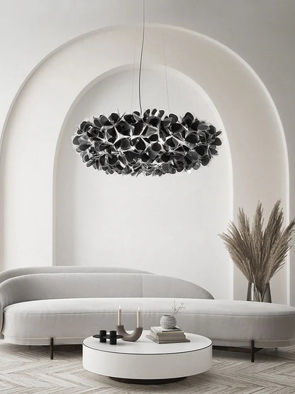 Italian Art Flower Petal Style Pendant light Nordic Clouds Led Chandelier