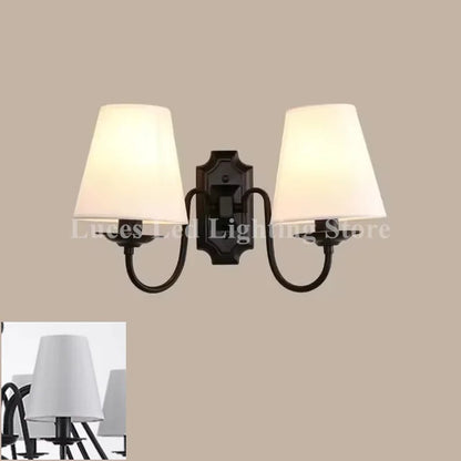 Ameican Black Rustic Chandelier Hotel Salon Hanging Lamp