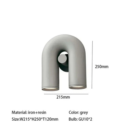 Nordic Creative U-shaped Living Room Chandelier Restaurant Personality Art Model Designer Home Decorative LED Pendant Lights