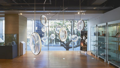 Yuji Okitsu Chandelier LED Round clear glass light replica designer furniture lighting lamp