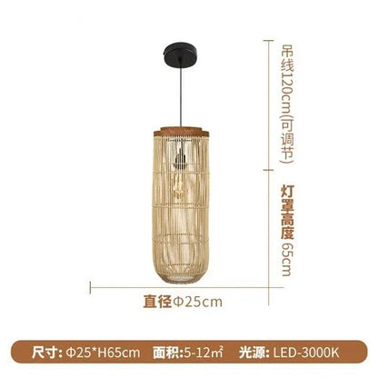 TUB pendant lamp Vitage rattan pendant light
