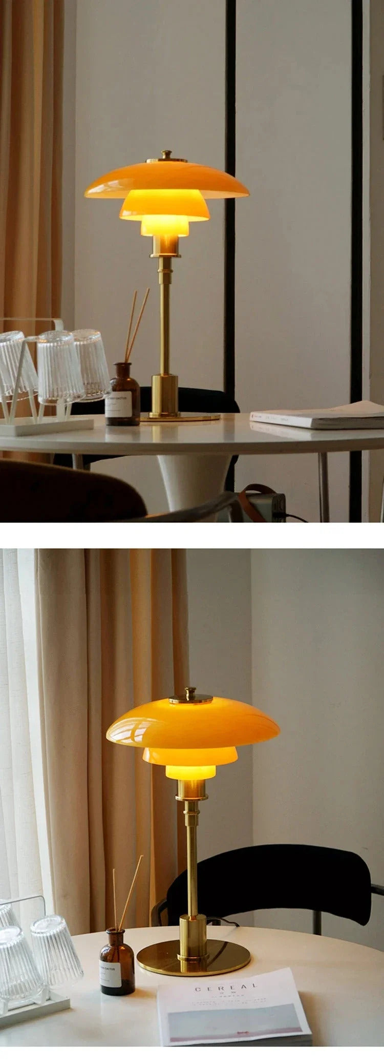 Danish Designer Pink Glass Table Lamp Nordic Modern High-end Reading LED Desk Light Living Room Bedroom Study Bedside Lamp