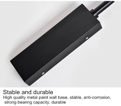 Nordic black Fishing simple Wall lamp Swing long Arm wall light loft sconce lighting