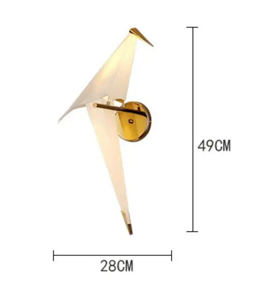 Perch Paper Chandelier LED Bird Designer Chandelier Lamp