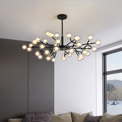 Nordic molecular chandelier G4 bulb ball chandelier