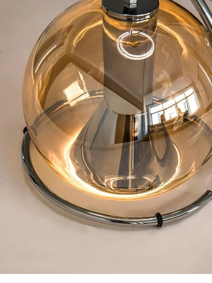 Nordic Glass Chandelier Danish Bauhaus Restaurant Bar LED Light