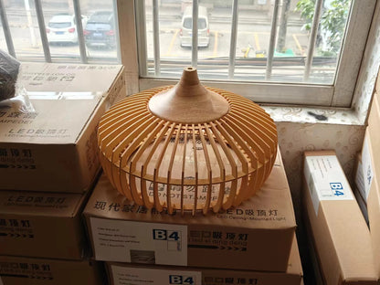 Clava Dine log Wood Pendant lamp birdcage denmark designer lamp for Dining Room Study Living Room Table Decoration loft lamp
