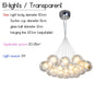 Nordic LED Bubble Lamp Chandelier Modern Clear Glass Ball Suspension Lamp