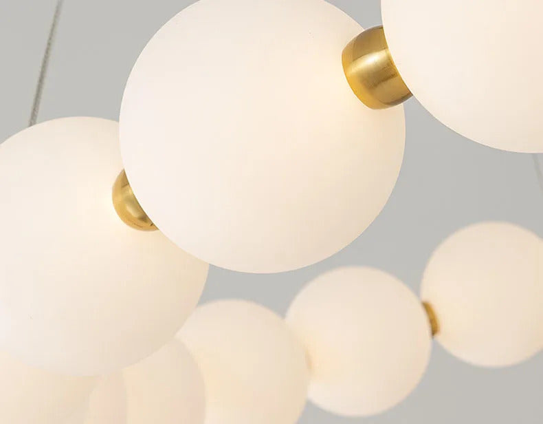 Nordic Ring LED Chandelier Dimmable Acrylic for Living Room Center Table Bedroom Hall Pendant Lamps Home Decor Lusters Fixture