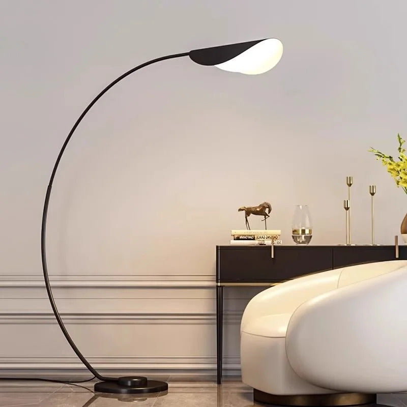 Modern Fishing floor Lamp Creative Black minimalist Living Room corner sofa standing light