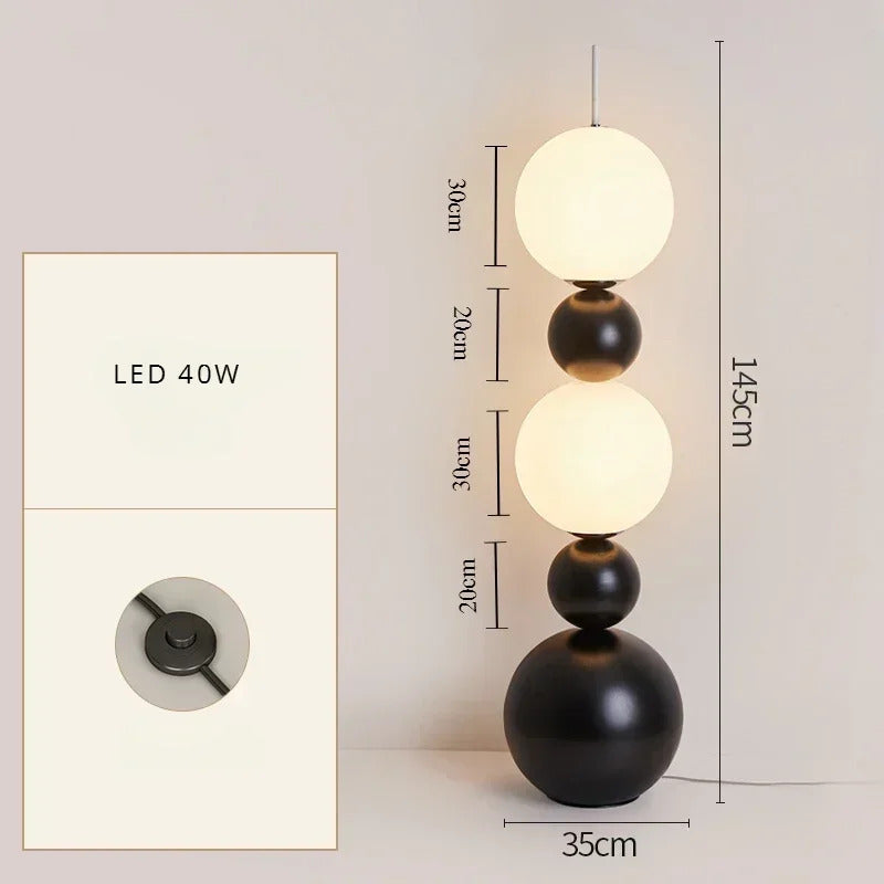 Art Gourd LED Floor Lamp Bedroom Atmosphere Decorative Light