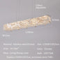 Modern crystal long strip chandelier Luxury Gold  Kitchen island Pendant lamp
