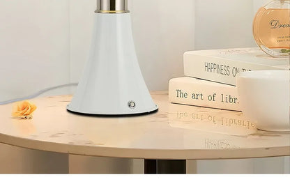 Italy Designer Wrought Iron LED Table Lamps White Petal Glass Lampshade Bauhaus Living Room Bedroom Restaurant Office Desk Light