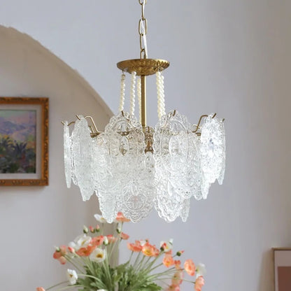 white chandelier