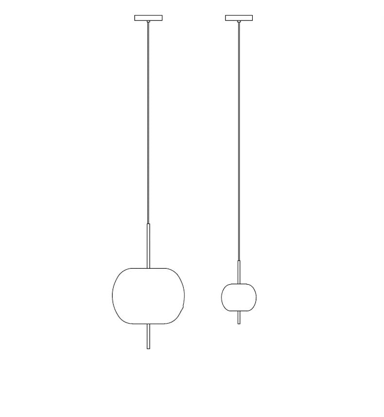 KUSHI pendant light LED minimal kitchen light