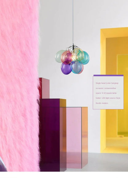 Gross glass bubble Pendant lamp bedroom kitchen island light