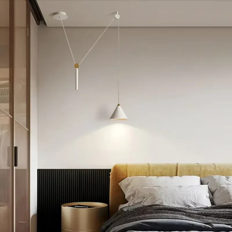Modern minimalist Linear pendant light Nordic Industrial hanging light