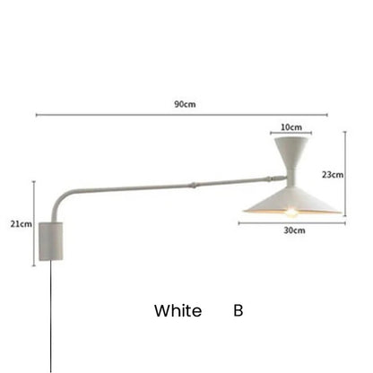 Modern Minimalist Wall Light LED Marseille Italian Designer Swing Arm Adjustable Wall lamp
