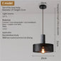 Industrial Concrete Pendant Light Home Decoration Chandelier Fixture Iron Shade Cement Hanging Lamp