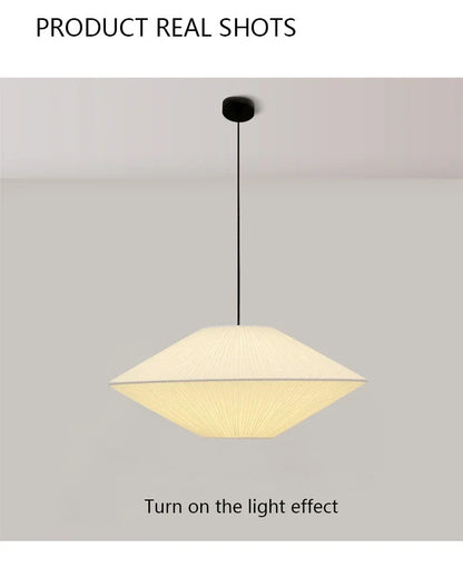 Brera Pendant Lamp Japanese Fabric Pendant Lamp Creative Dining Room B&B Ceiling Chandelier