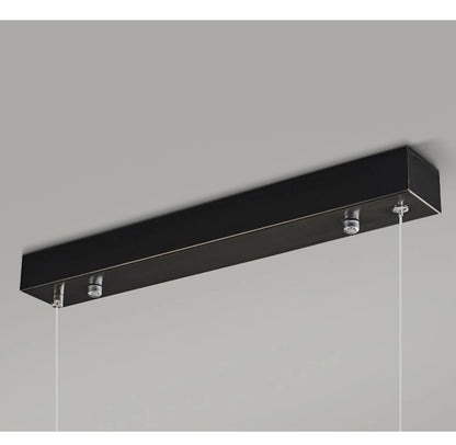 Marble Rectangular long strip Chandelier Modern Luxury resin acrylic Gold Pendant light