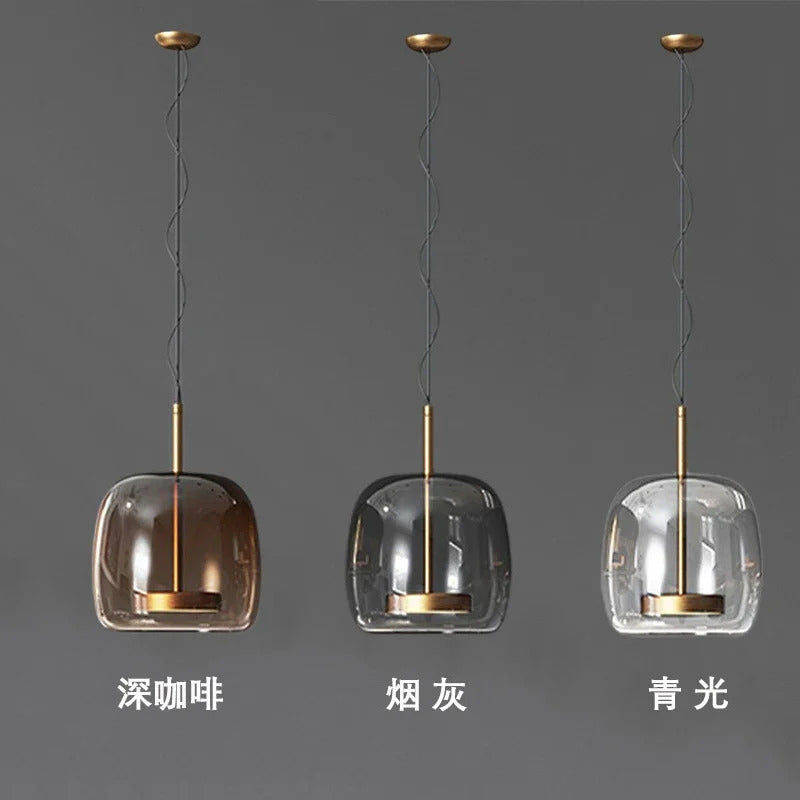 Modern Glass Pendant Lights Ceiling Chandeliers LED Hanging Lamp Living Room Kitchen Fixture Home Decoration Loft LED Luminarias
