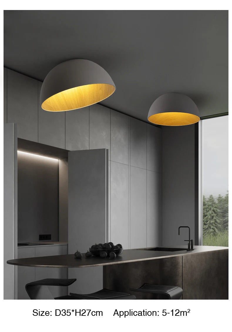 Nordic Wooden Ceiling Chandelier Modern Duo Ceiling Light