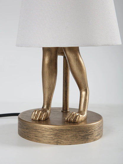 Nordic LED rabbit table lamp Designer resin rabbit desk lamp for study bedroom children's room reading led light bedside lamp