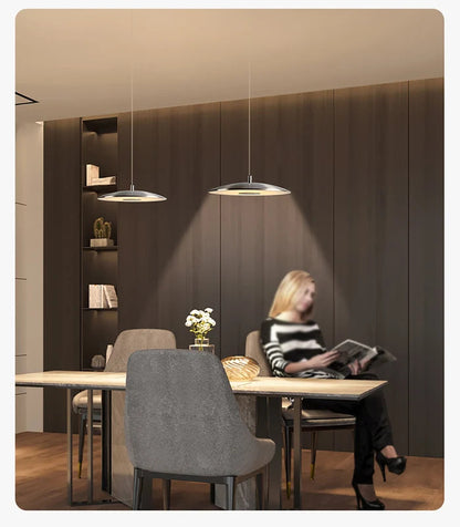 Modern UFO round pendant lamp flying saucer pendant lamp for dining room bar bedroom bedside simple designer art lamp