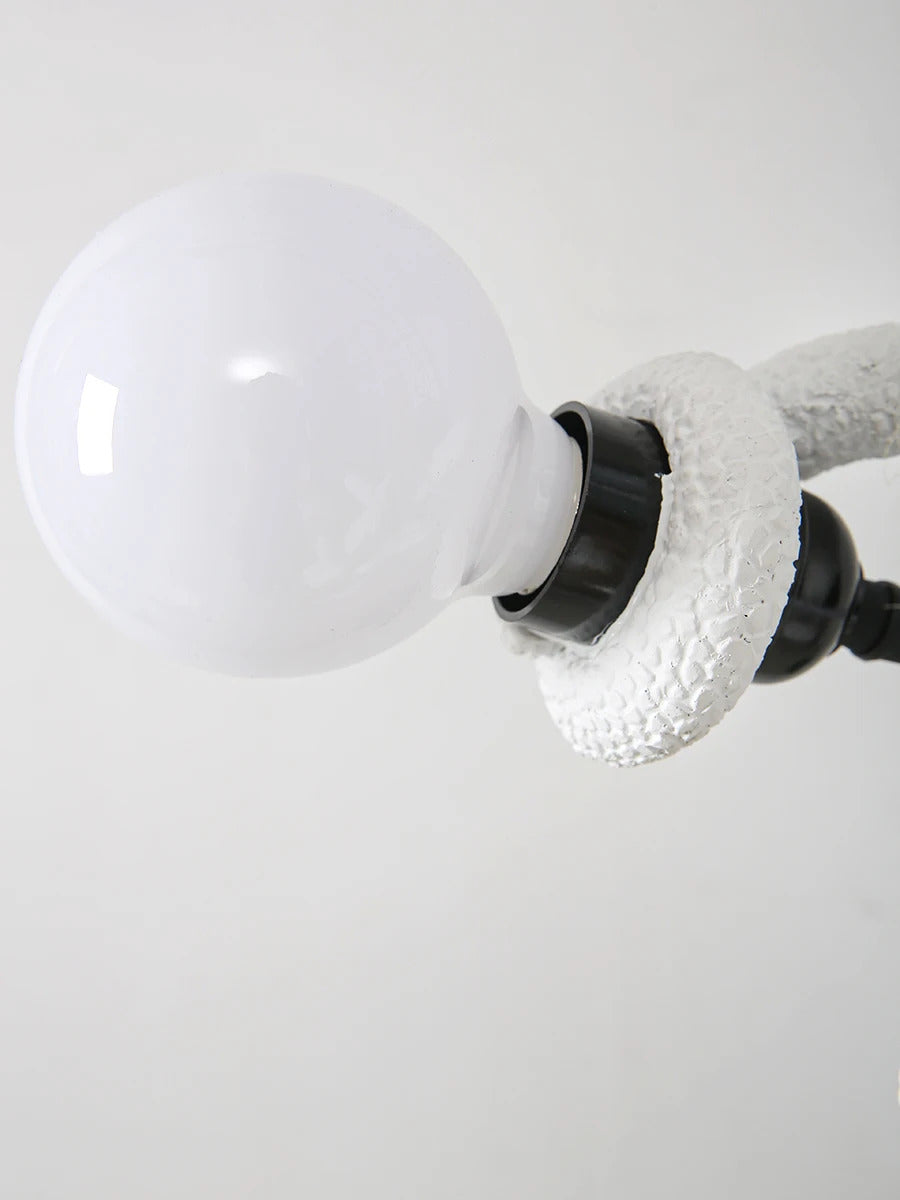 Resin chameleon pendant light Retro Hemp Rope Monkey Pendant Lamp