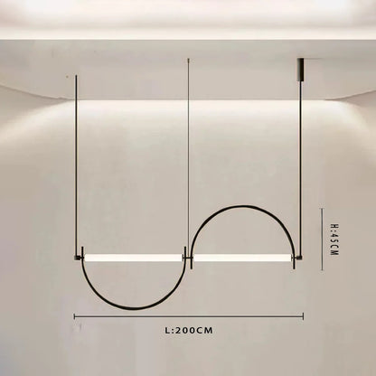 Living Room Minimalist Pendant Light Modern Designer Art LED Lamp Bedroom Study Dining Room Bar Counter Minimalist Indoor Light