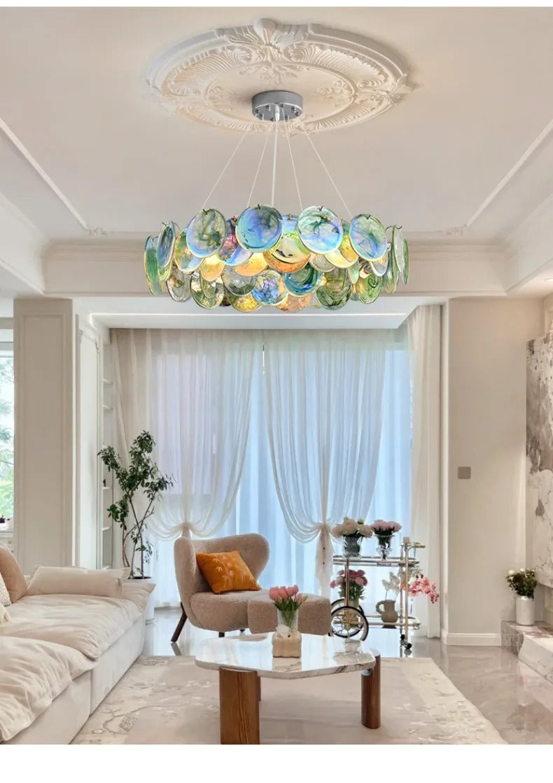 Camisa Murano Glass Chandelier Living Room art deco chandelier