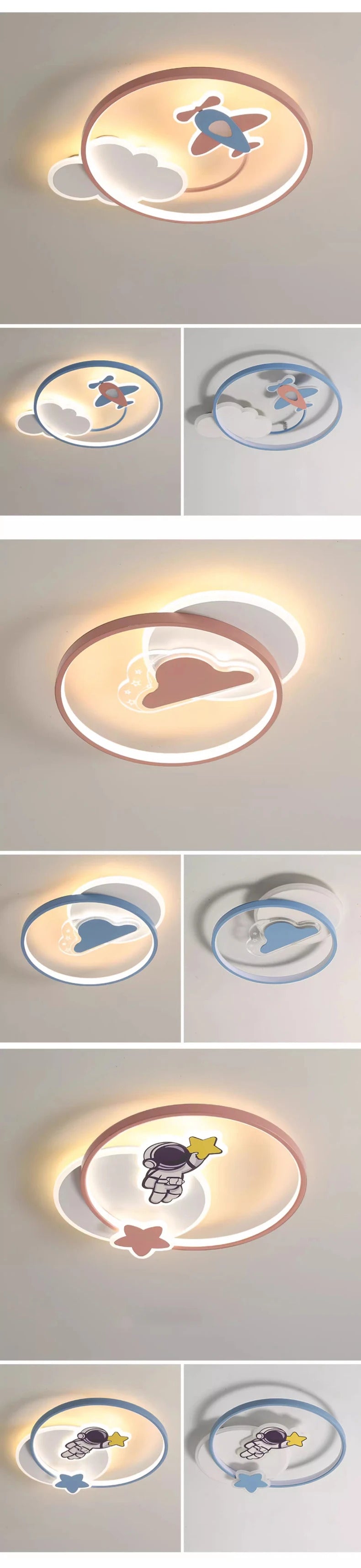 Children's Room Baby Room Ceiling Light LED Warm Boy Girl Bedroom Ceiling Lamps