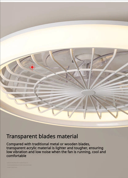 Minimalist Ceiling Fan Light Restaurant Full Spectrum Eye Protection Lamp