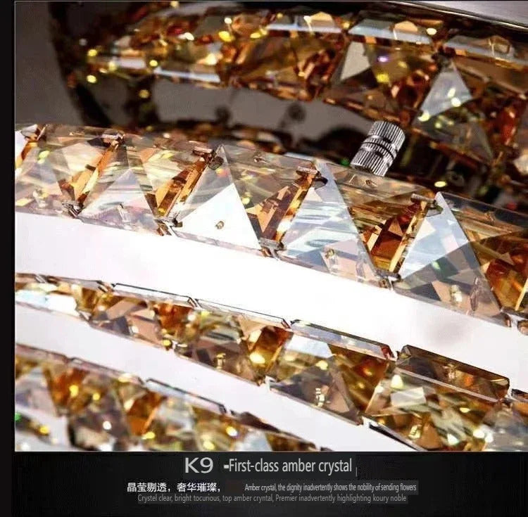 Modern Crystal Chandelier Simple Dining Room Chandelier Home Decoration hanging light fixtures