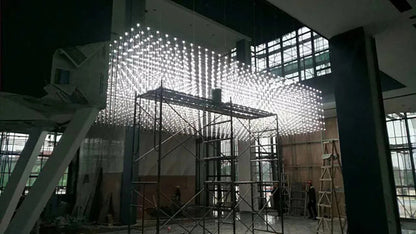 Modern Luxury Rectangular Chandelier LED Firefly Chandelier