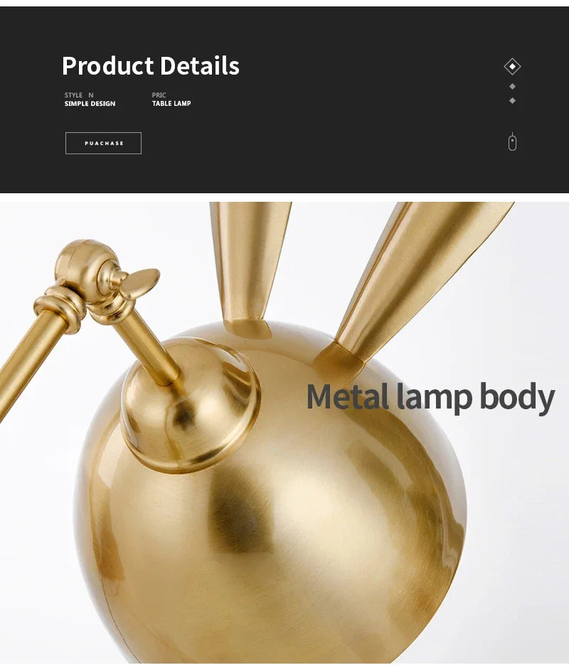 Nordic pink rabbit table lamp led folding arm desk lamp for Children's Room decor eye protection study bedside book reading lamp