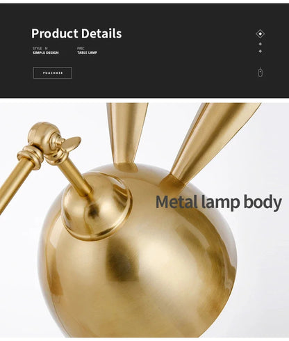 Nordic pink rabbit table lamp led folding arm desk lamp for Children's Room decor eye protection study bedside book reading lamp