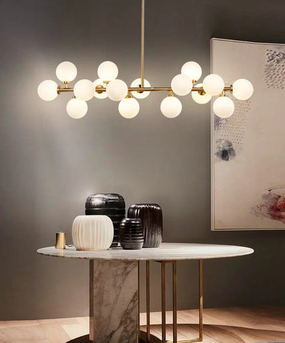 Nordic Round chandelier Glass Ball Chandeliers Living room ring scandinavian lamp fixtures