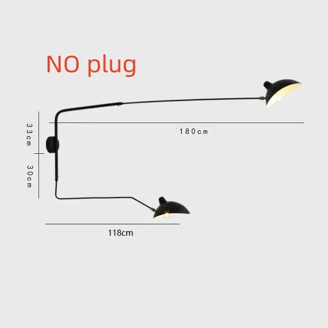 Mouille Ceiling Lamp Nordic Spider Pendant Light Multi 3/6heads for Living Room Bedroom Black Luminaire Home Decor