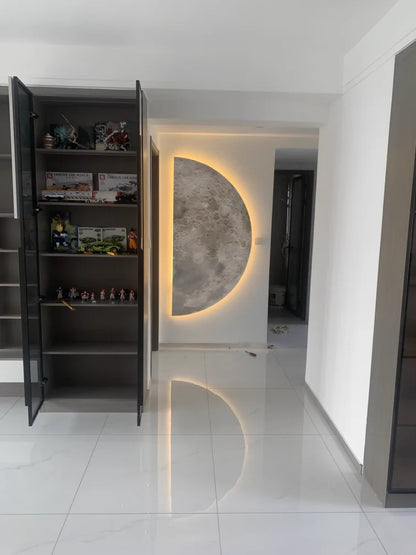 Moon Wall Painting Lamp Creative Minimalist Background wall sconce Wall picture light