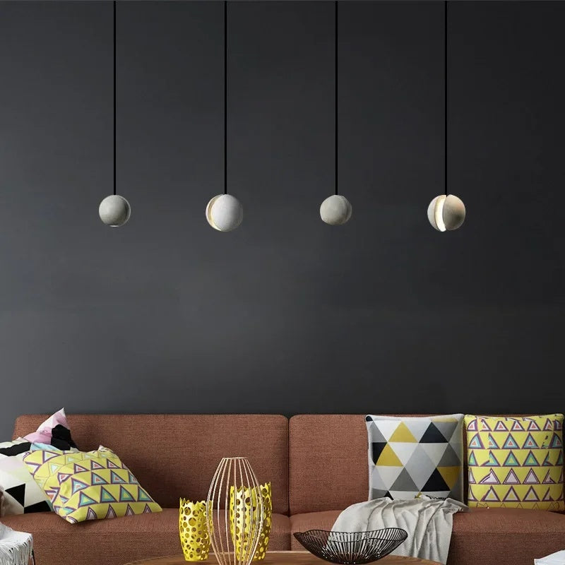 Moon Concrete Pendant Lamp